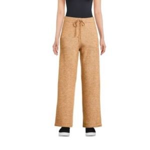 🎁10 for $100🎁 Wide leg knit pants elastic waist neutral brown